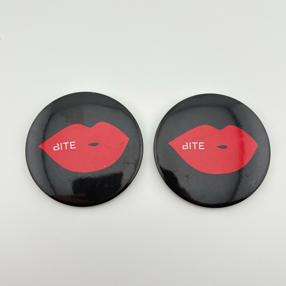BITE BEAUTY Set of 2x Lips Kiss Compact Mirror New